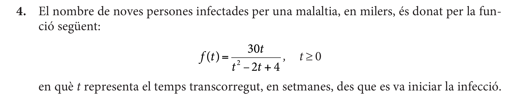 Enunciat: Qüestió 4 — PAU 2023