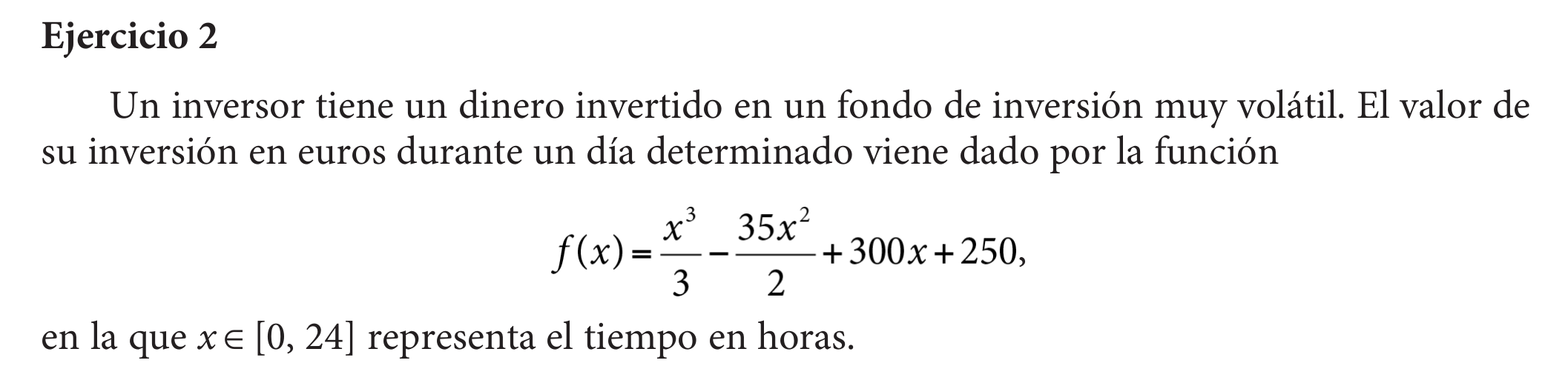 Enunciat: Ejercicio 2 — PAU 2025